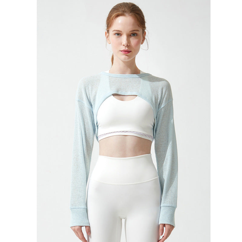 Fashion Vitality Sports Yoga Long-sleeved Blouse
