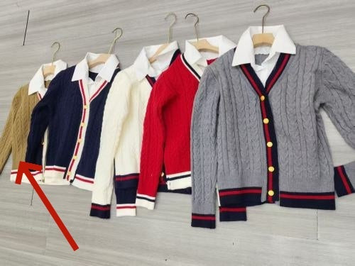 Western Style Slimming Cable-knit Sweater Coat