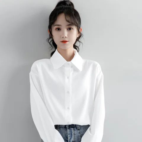 Korean Style Commuter Versatile Casual Long Sleeve Top