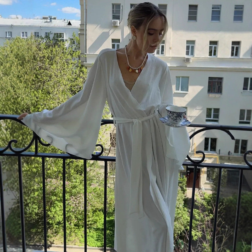 Solid Color Long-sleeved Sun-proof Cardigan European And American