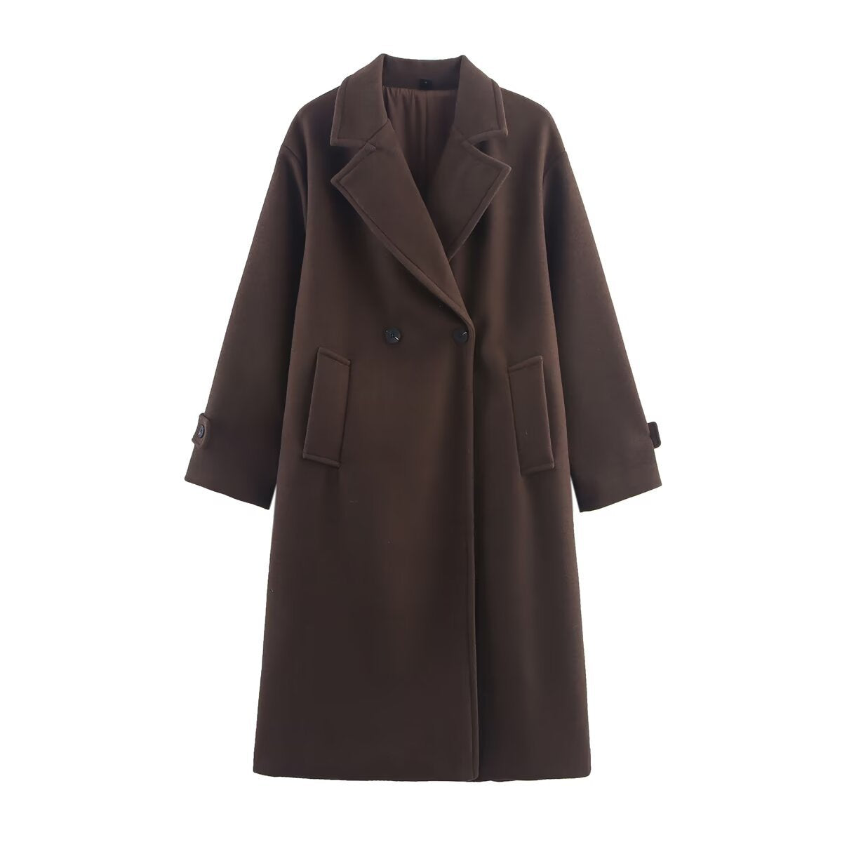Women's Woolen Wide Version Long-cut Coat
