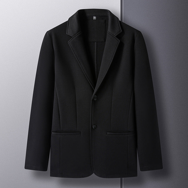 Solid Color Button Fashion Men's Casual Cotton Jacket