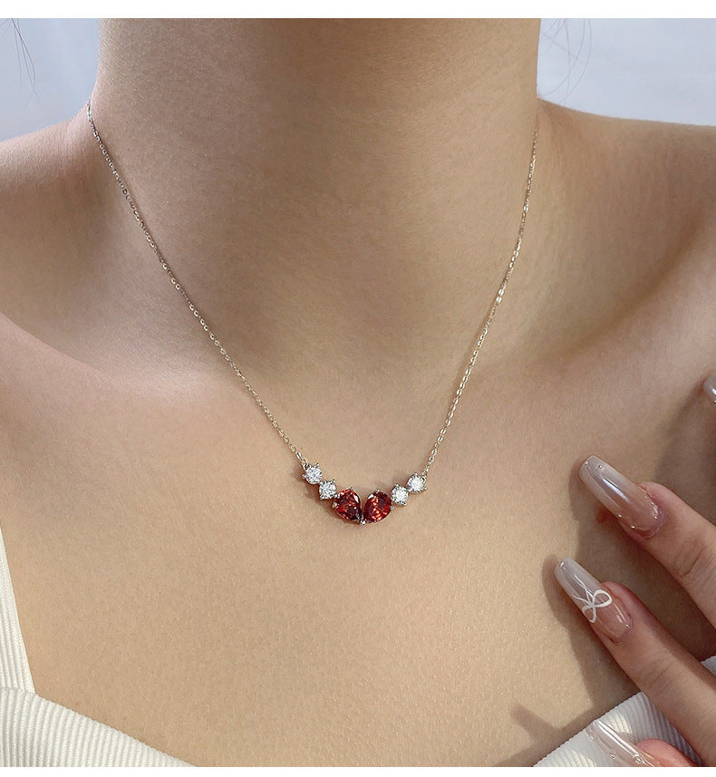 Water Drop Zircon Necklace Accessories For Women