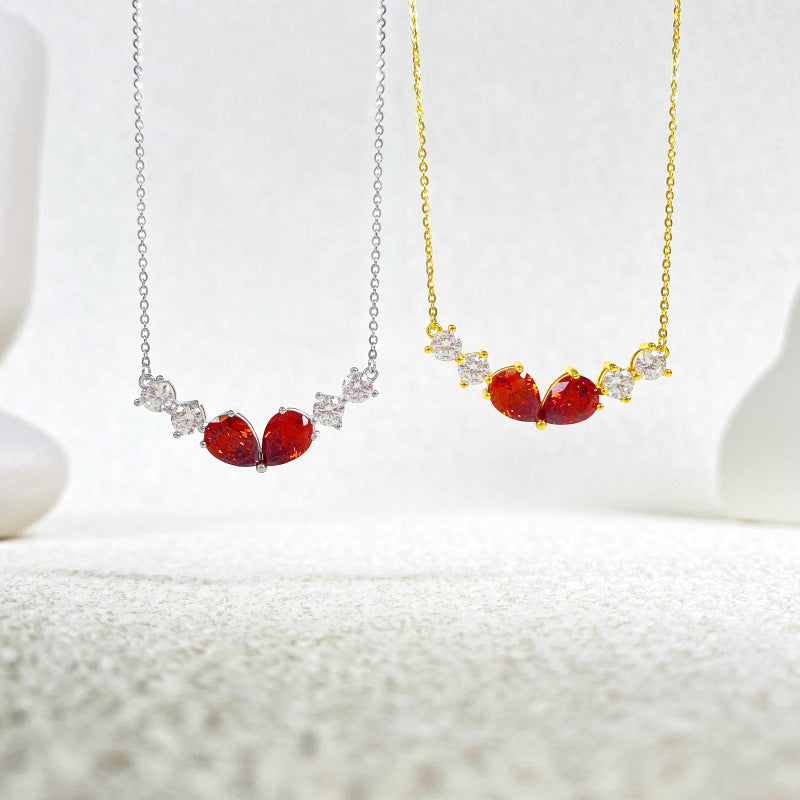 Water Drop Zircon Necklace Accessories For Women