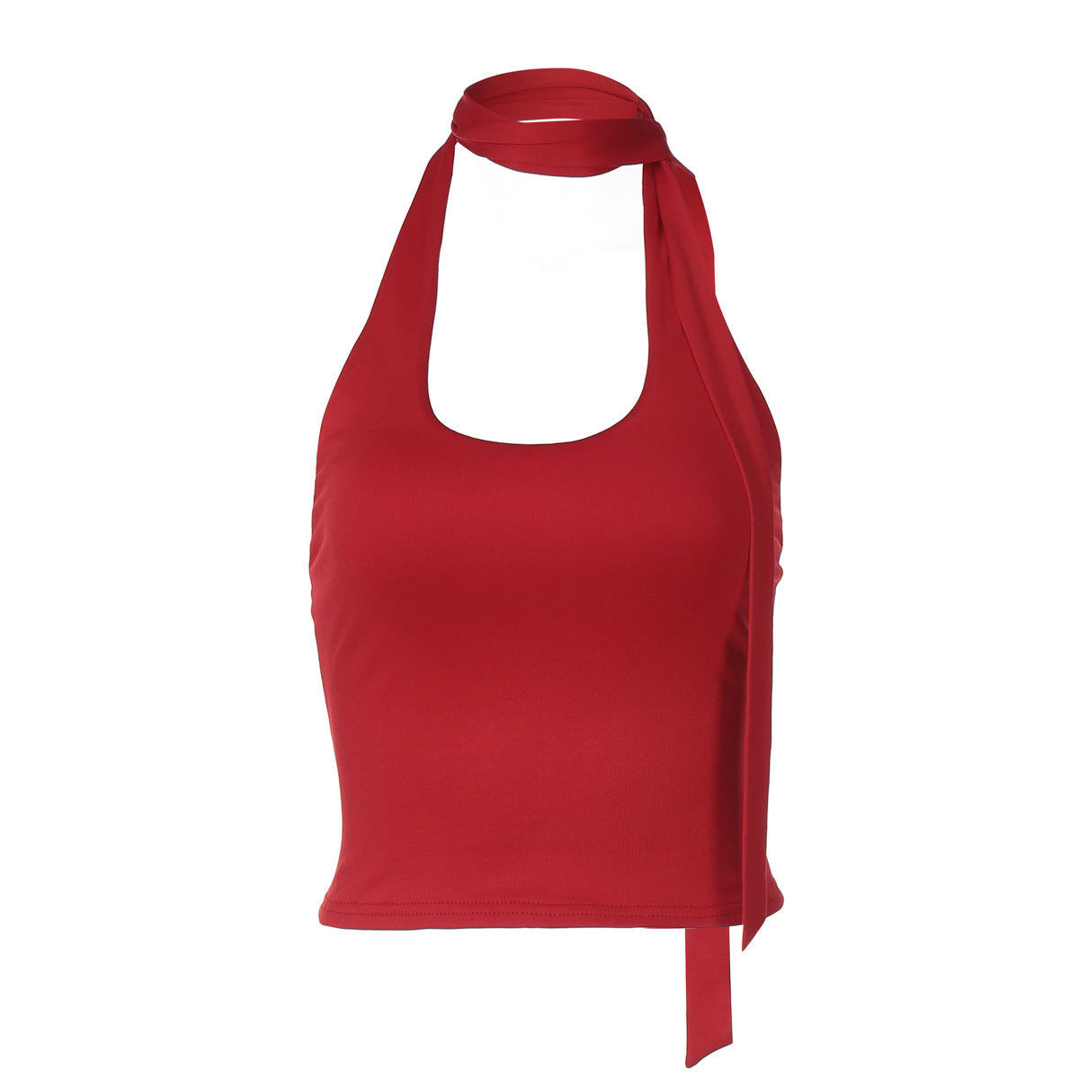 Women's Sexy Hot Girl Halter Ribbon Backless Slim Fit Small Sling