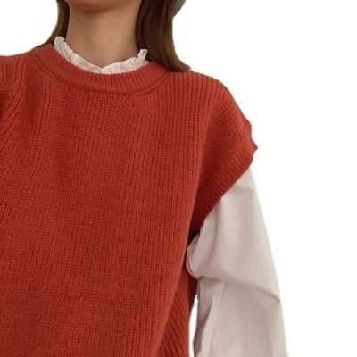 Design Sense Loose Western Style Stand Collar Ruffled Pleated White Shirt For Women